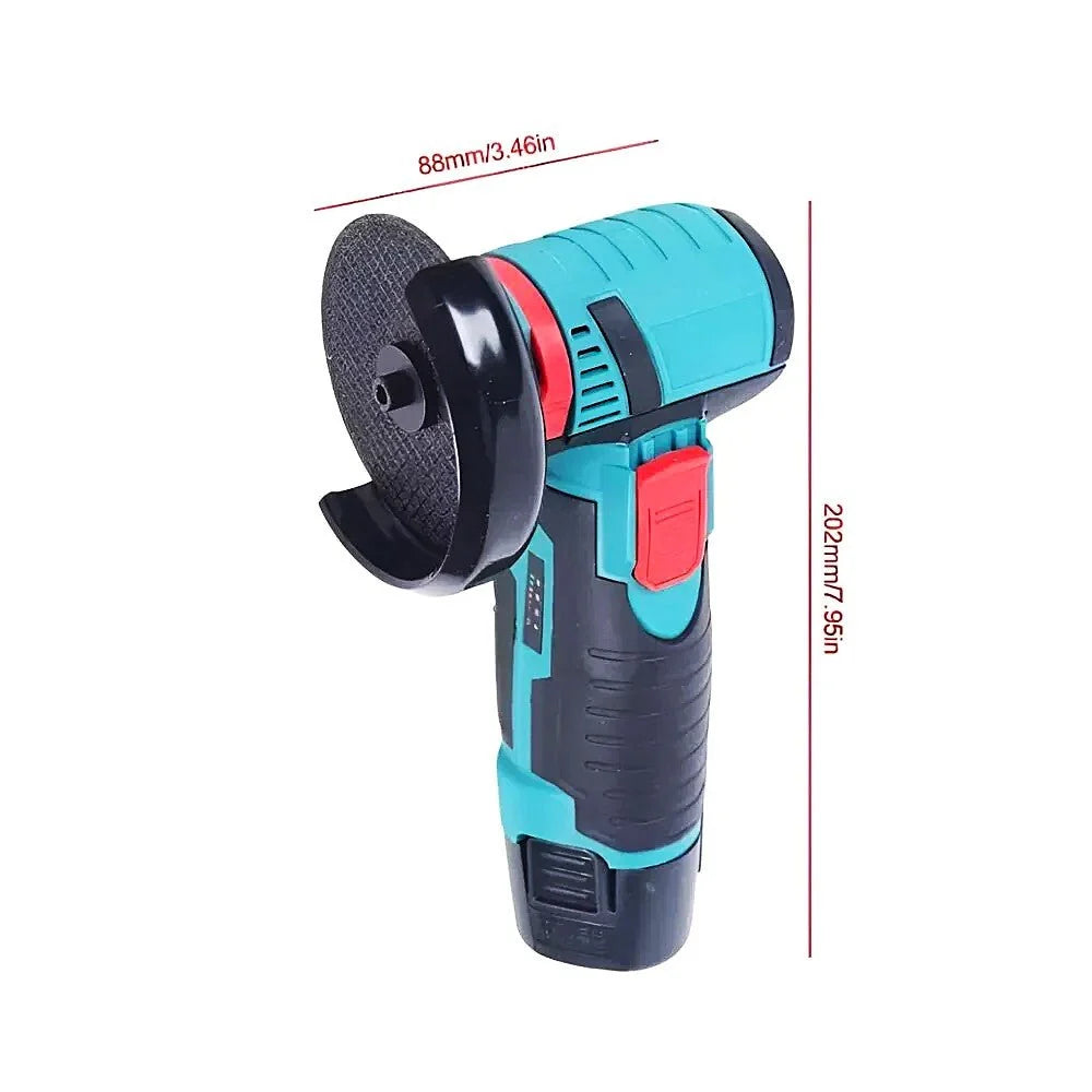 Mini Polizor Flex Unghiular Portabil 36V 19500RPM 2 Acumulatori 2Ah 5 Discuri de