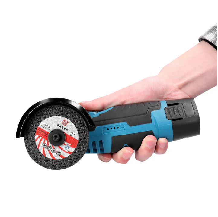 Mini Polizor Unghiular Portabil cu 2 Acumulatori si 2 Discuri, 24V