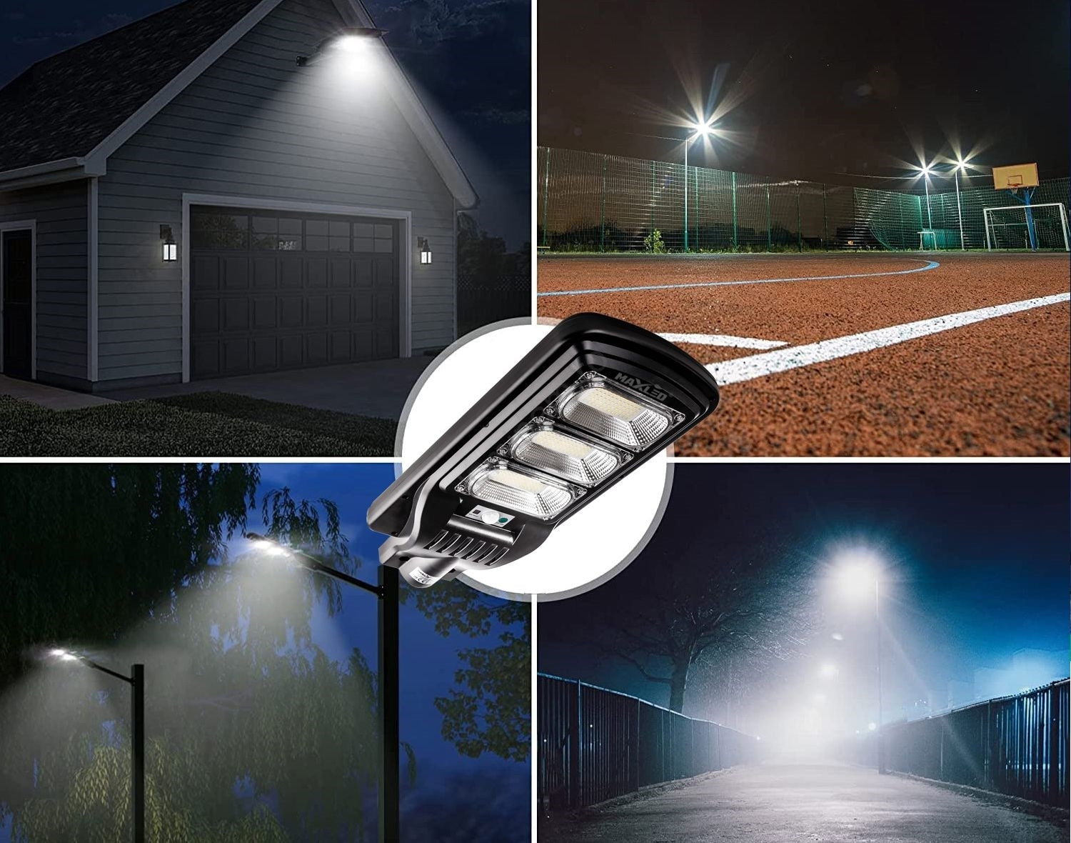 Lampă LED stradală solară dimabilă cu senzor LED/180W/6V 6500K IP65 negru + telecomandă
