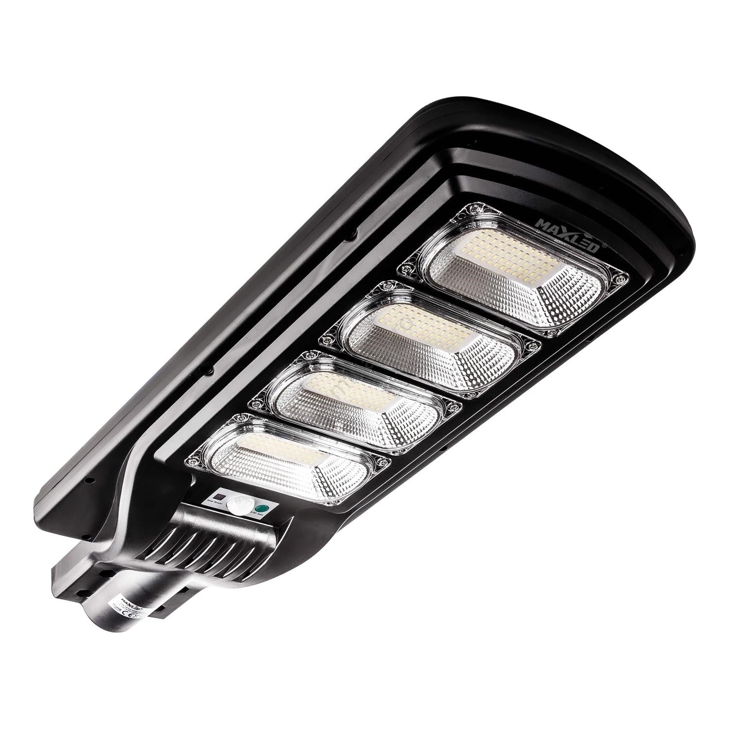Lampă LED stradală solară dimabilă cu senzor LED/240W/6V 6500K IP65 negru + telecomandă