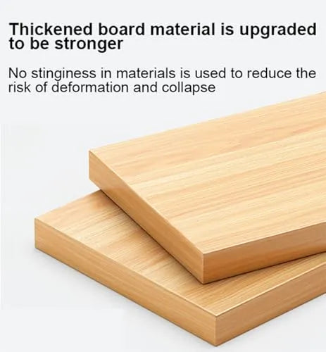 Noptiera din Lemn cu 2 Sertare si Raft de Depozitare, Design Minimalist Modern