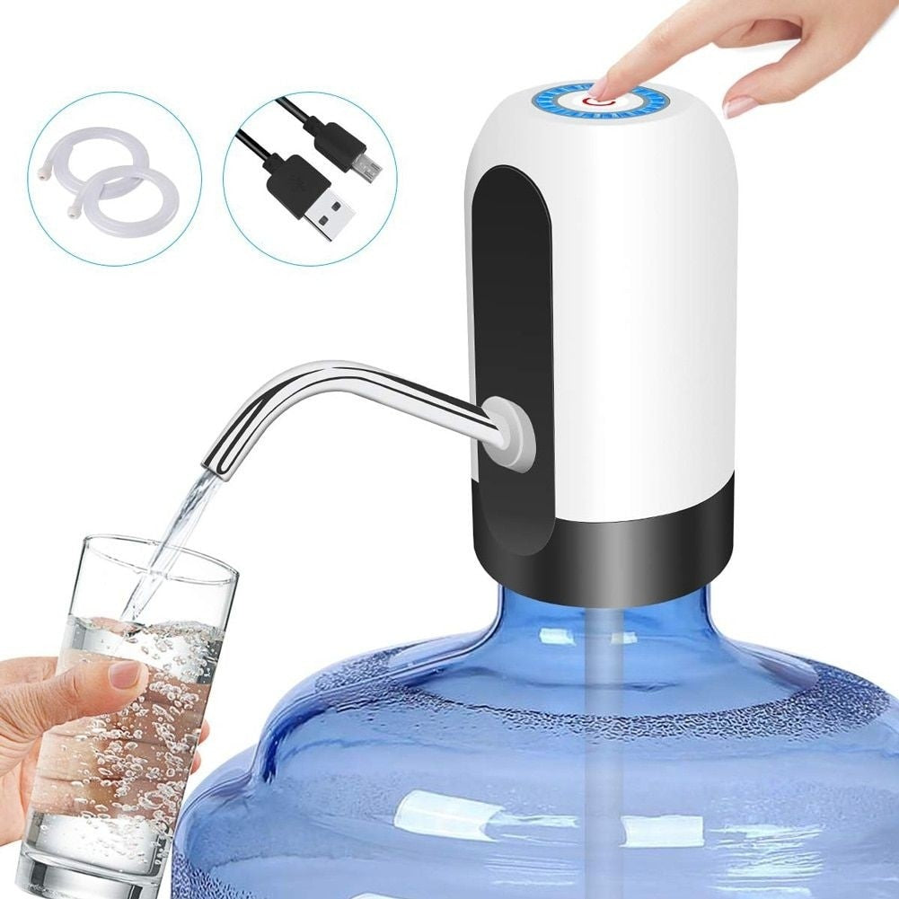 Pompa electrica cu incarcare usb pentru bidoane apa Aden