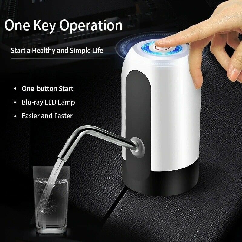 1 + 1 GRATIS Pompa electrica pentru bidon, dozator, dispenser apa de baut, incarcare USB, versiunea PRO Werstil