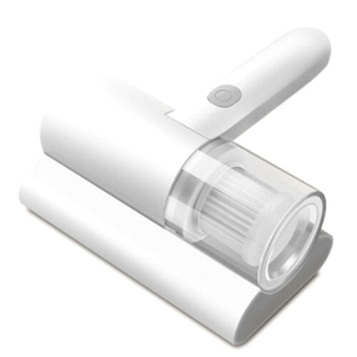 Aspirator portabil pentru acarieni cj-k0509--260806-1404, cu lampa UV si functie de aspirare pentru saltea, wireless, rezervor transparent, alb