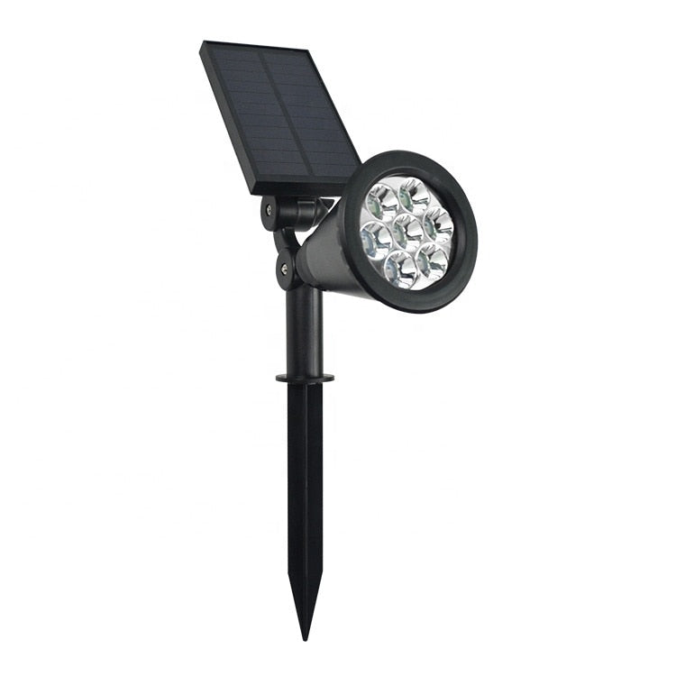 Lampa solara de gradina 7 LED-uri, tip proiector, RGB