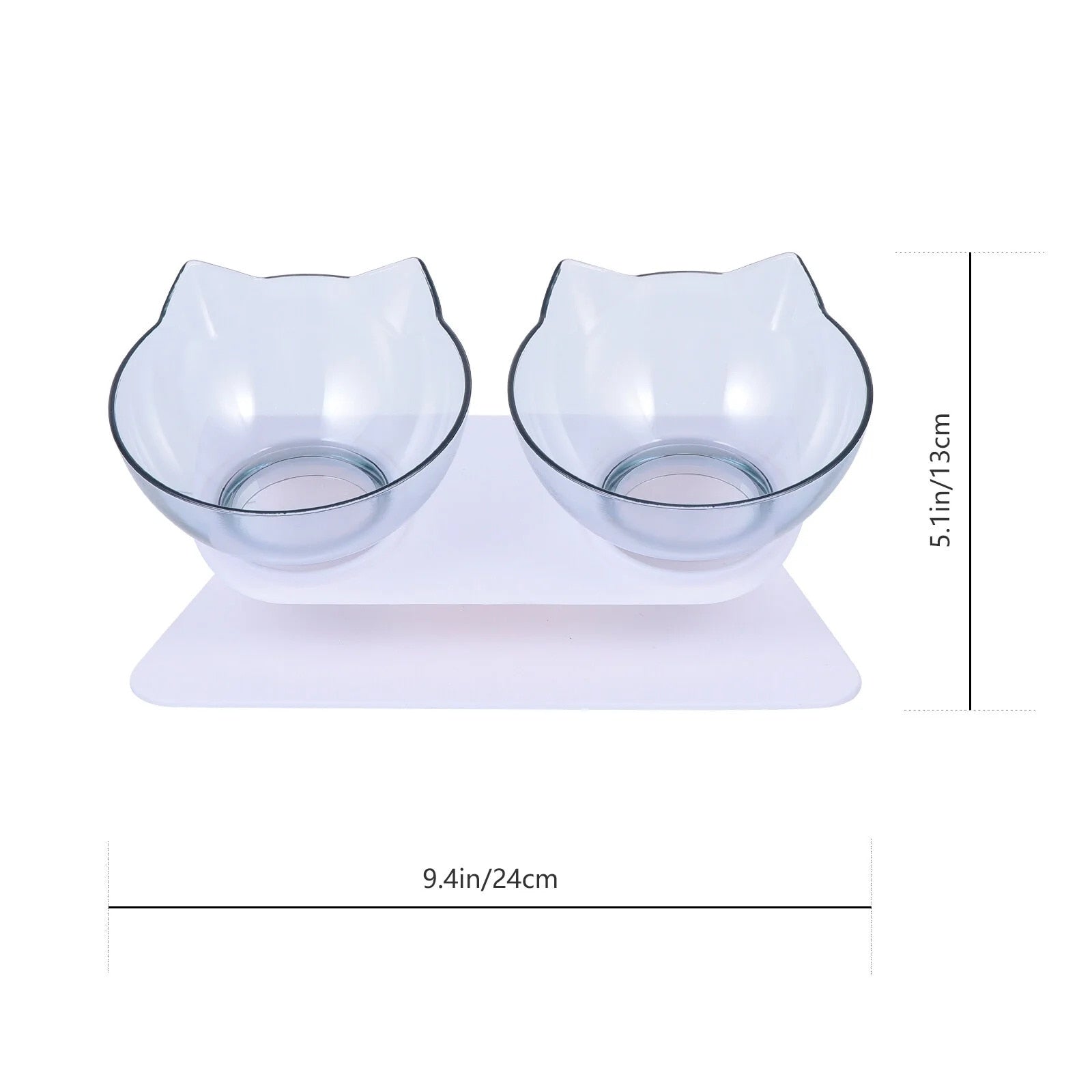 Castroane pentru animale, plastic, transparent, 24x13x7cm, set pentru caini si pisici
