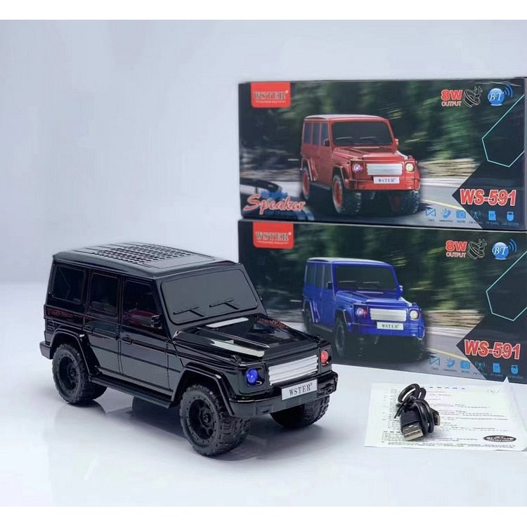 Boxa portabila stil Jeep WS-591 USB/TF/ bluetooth, radio FM, Car Audio Speaker, Negru,,,