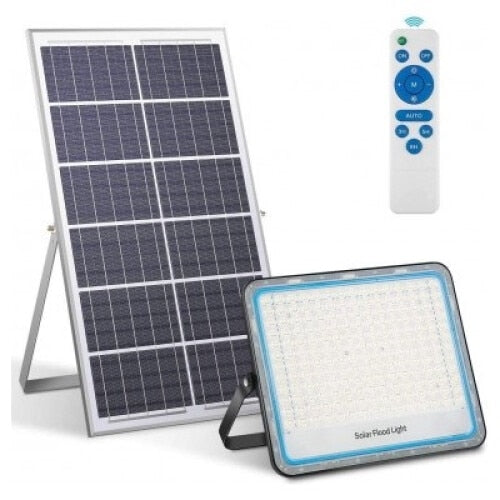 Proiector solar led 5000W cu panou separat fotovoltaic, suport si telecomanda