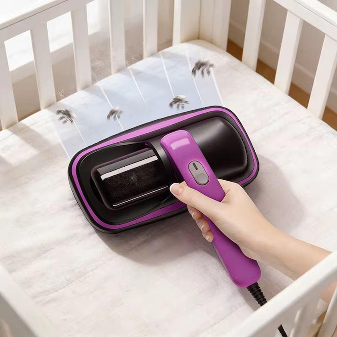 Aspirator Antiacarieni Cu Sterilizare UV | 100W | Rezervor 250ml | Aspiratie Puternica | Ergonomic | Pentru Pat Saltea Canapea