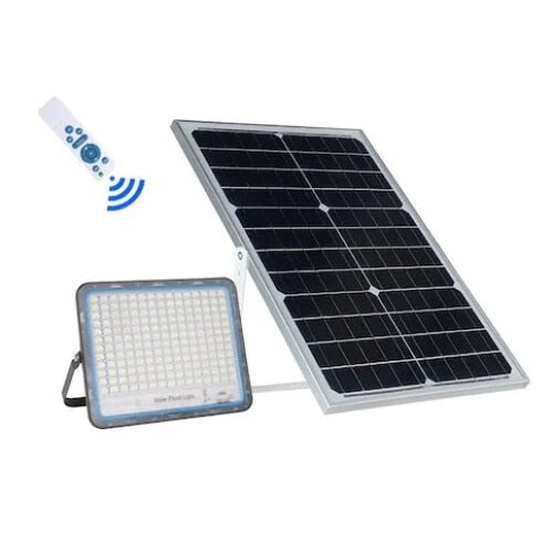Proiector solar led 5000W cu panou separat fotovoltaic, suport si telecomanda