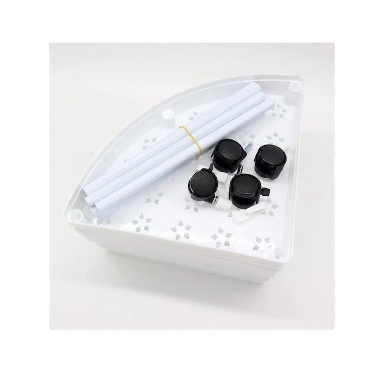 Etajera Cu 4 Rafturi Pentru Colt, Coltar Pentru Living, Baie, Bucatarie 28 X 22 X 85cm