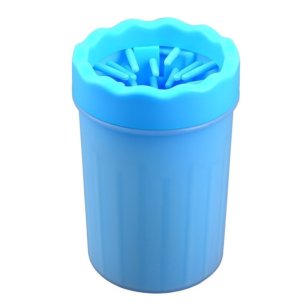 Dispozitiv Spalare si Dezinfectare Labute Caine, Pisica, din silicon, marime Universala, Albastru