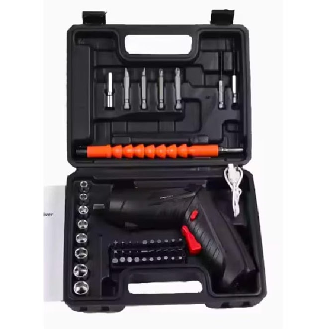 Mini Autofiletantă UniBox 3.6V, 46 accesorii, design ergonomic, acumulator reîncărcabil