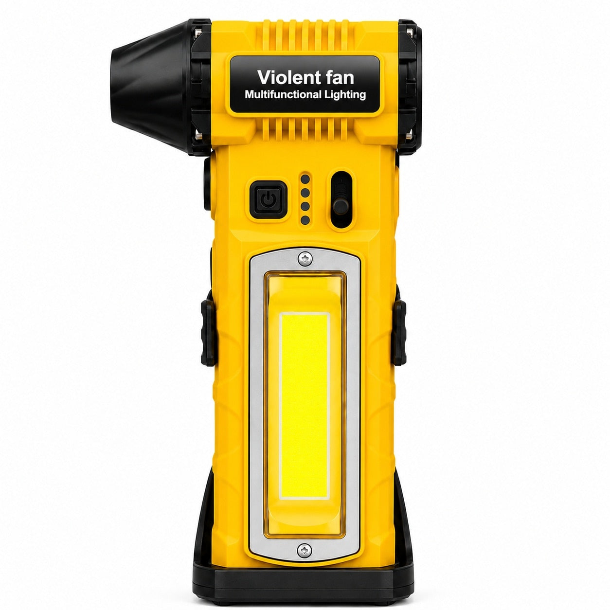 Suflanta Aer Comprimat Portabila 4 in 1 Pexor, Functie Aspirate, Turbo Fan 140000 RPM, 4 Trepte Putere, Baterie 8000 mAh, Incarcare USB-C, Motor Fara Perii, Galben-Negru