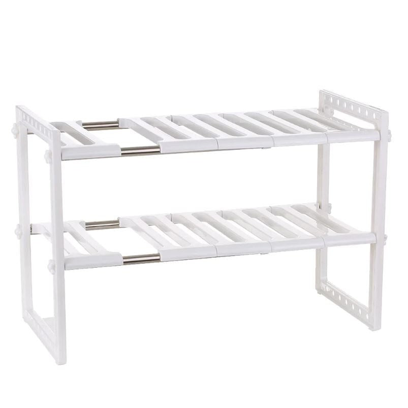 Etajera ajustabila cu doua rafturi, de pus sub chiuveta, 50 pana la 70 cm