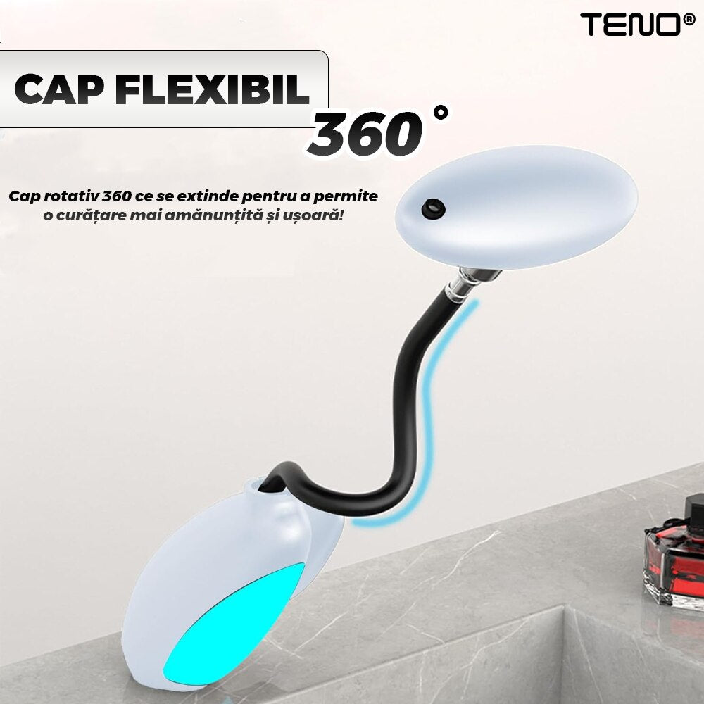 Baterie Chiuveta Baie Premium cu 4 Tipuri de Jet Promagg – Cap Retractabil si Iluminare LED - ALB