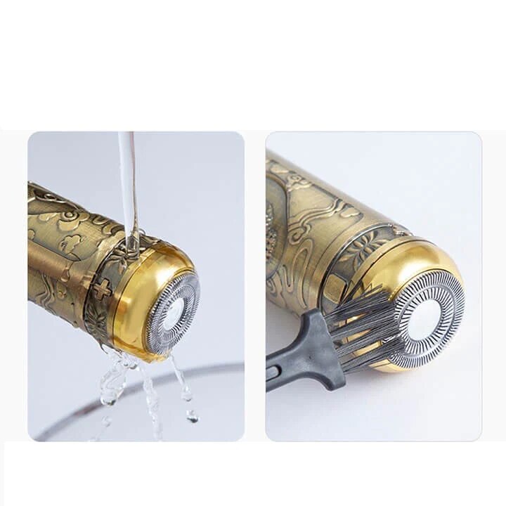 Set Masina de Tuns cu precizie pentru Contur si Shaver de ras, fara Fir, Lame din Inox, Incarcare USB