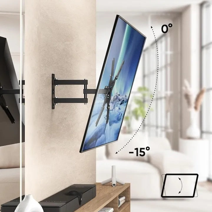 Suport tv ajustabil cu brat cu diagonala reglabil 14-55'', AT PERFORMANCE®, pentru tv LCD, LED plate sau curbate, 117