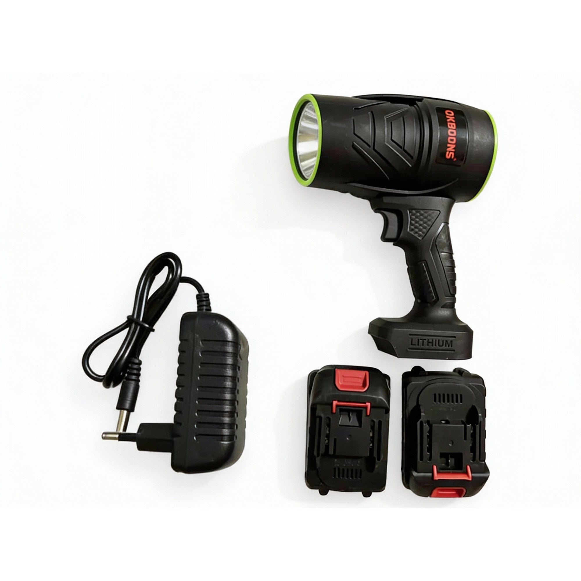 Suflanta de Aer Portabila OKBOONS 48V, Wireless, Include 2 Acumulatori Li-Ion si Cutie de Transport