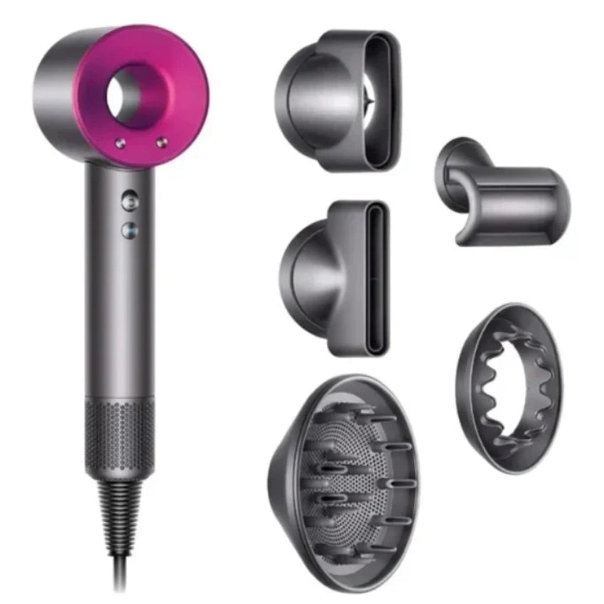Uscator de Par Ultrasonic, Leafless Hair Drier, 3 Trepte de Viteza Aer Cald/Rece, Difuzor de Aer, Putere 1600W, Anti-Frizz