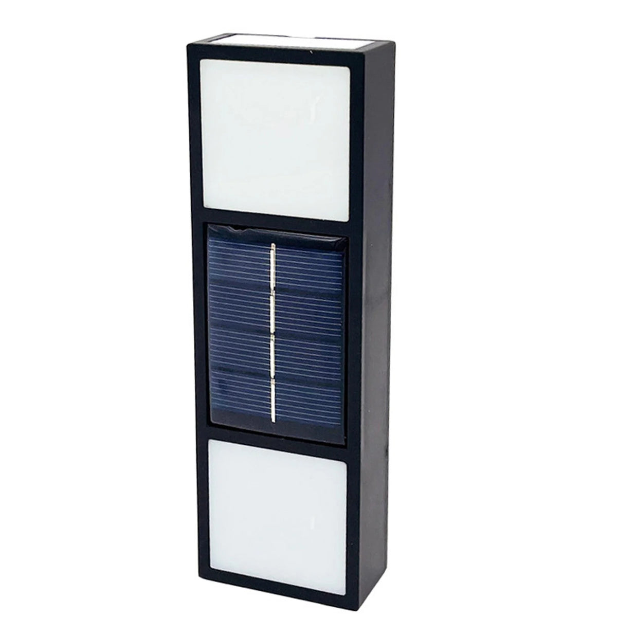 Lampa solara de perete LED, IP65, alb cald, 15x4.8x2.4cm, set 4 bucati