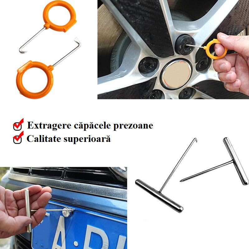 Set 12 spatule plastic metal pentru auto si uz general