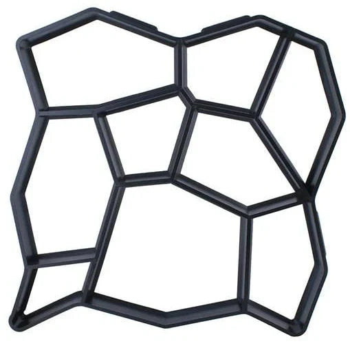Matrita cu Dale pentru Pavaj Piatra Decorativa, Negru, 32x32x4 cm