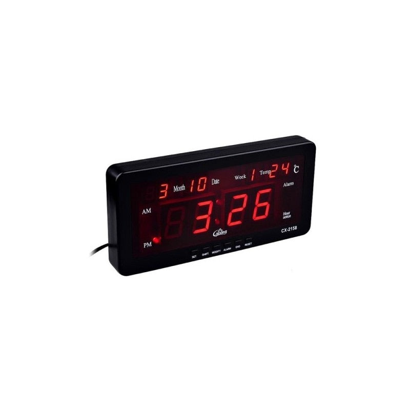 eas electronic LED, Caixing, CX-2158, Termometru, Alarma, Negru
