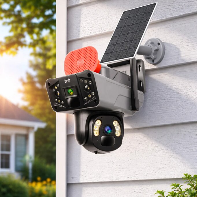 Camera de Supraveghere Solara 5G, 360°, Dual Lens, 8MP, Night Vision, Audio bidirectional