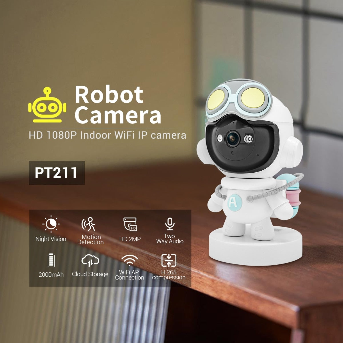Camera de supraveghere, Generic, 2MP, detectie umanoida, noapte cu infrarosu