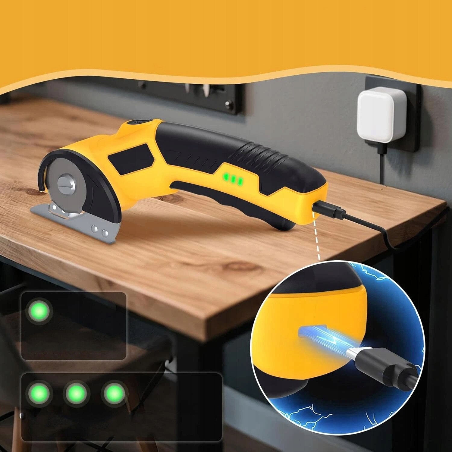 Cutter de carton, Cutter electric reîncărcabil, Foarfece electrice pentru tăierea covoarelor din piele și plastic