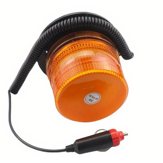 Girofar auto LED 24 leduri 12V lumina galbena prindere magnetica BZRSH