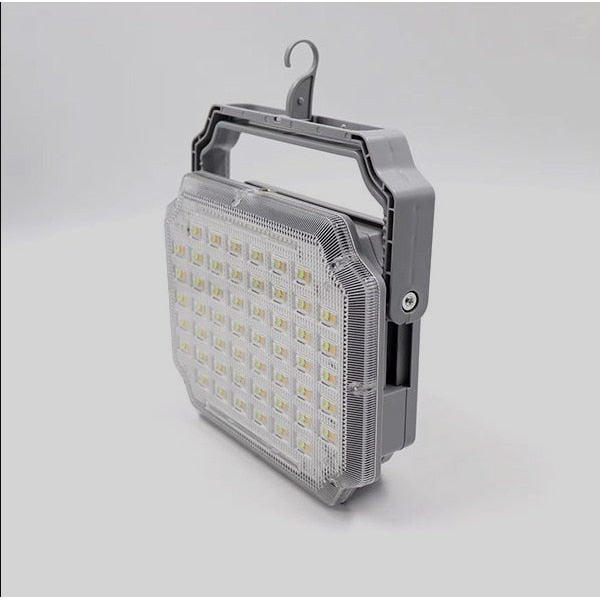 REFLECTOR SOLAR MULTIFUNCION XQ-9200 200W cu incarcare dubla, solar sau USB / Lampa solara LED ideala pentru camping, drumetii . pescuit, atelier, calatorii si off-road, cu panou solar KINGLION