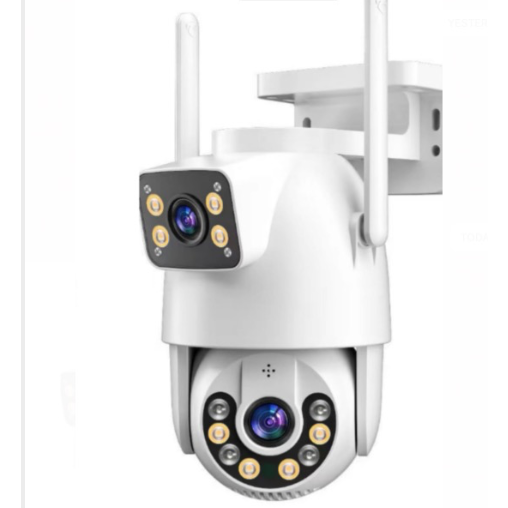Camera Jortan Dual PTZ 9697QJ, 6MP UHD, LAN/Wireless, Color Noaptea, IP66, Card 32GB inclus