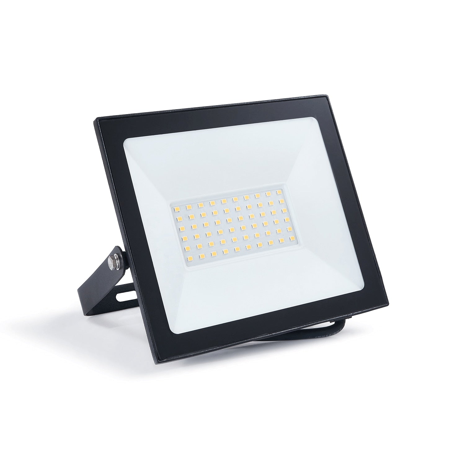 Proiector LED 100W Exterior, 72 LED-uri, Lumina Rece Intensa, Carcasa Aluminiu + Sticla, 5000 Lumeni, IP66 Rezistent la Apa si Praf, Alimentare 220V, pentru Curte, Garaj, Parcare, Iluminare Profesionala Economica