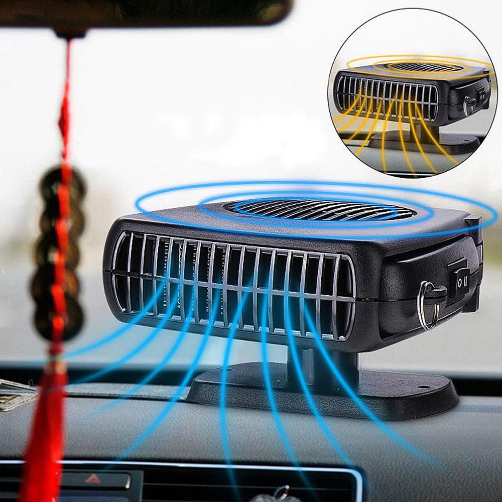 Aeroterma Auto 12V cu Ventilator 2-in-1, Racire sau Incalzire, Putere 150W, Dezaburire si Dezghetare Geamuri