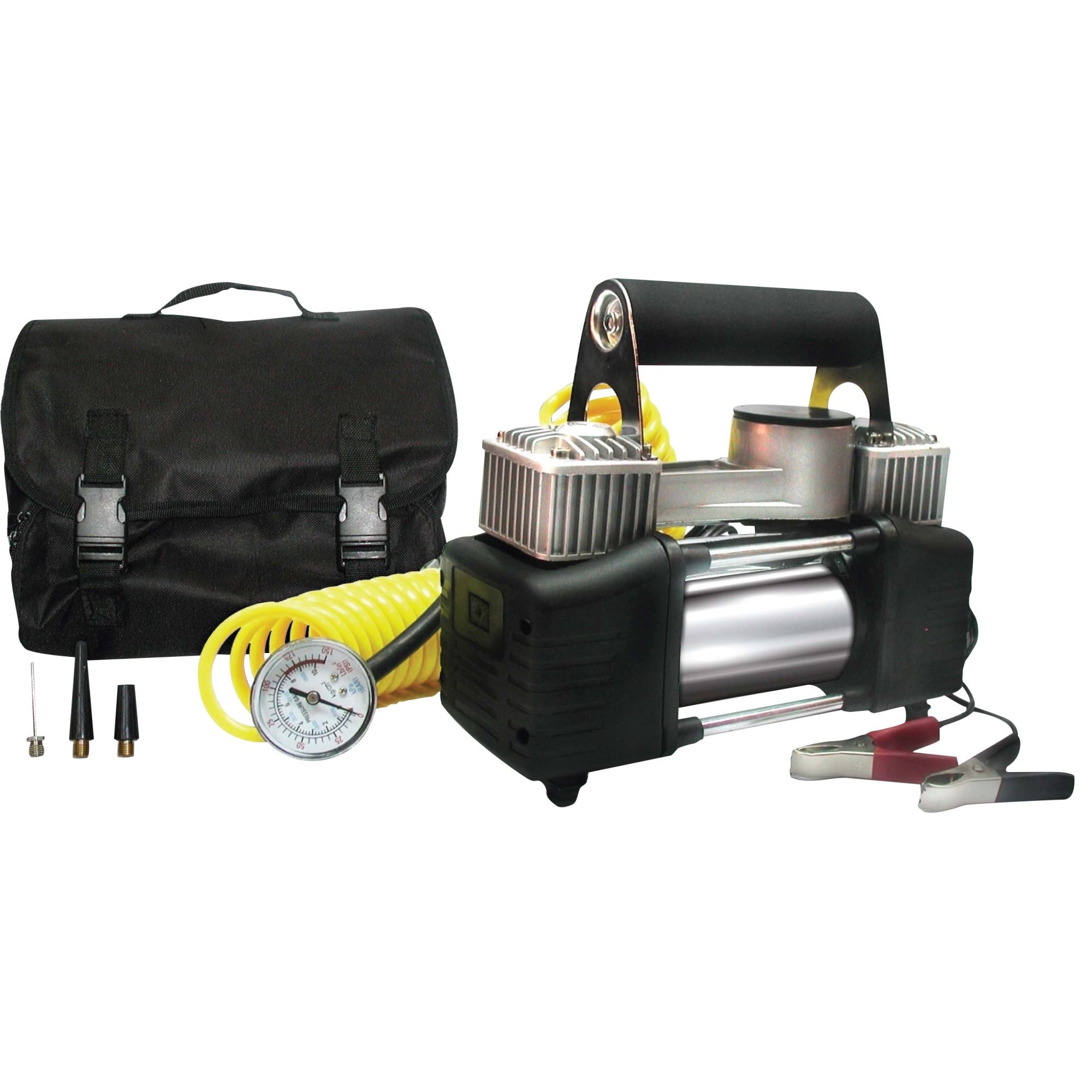Compresor Аutopractic 2 Cilindri 55L/Minut pentru Camioane, Autoutilitare si SUV, 12V, 23 A, doi cilindri de pompare