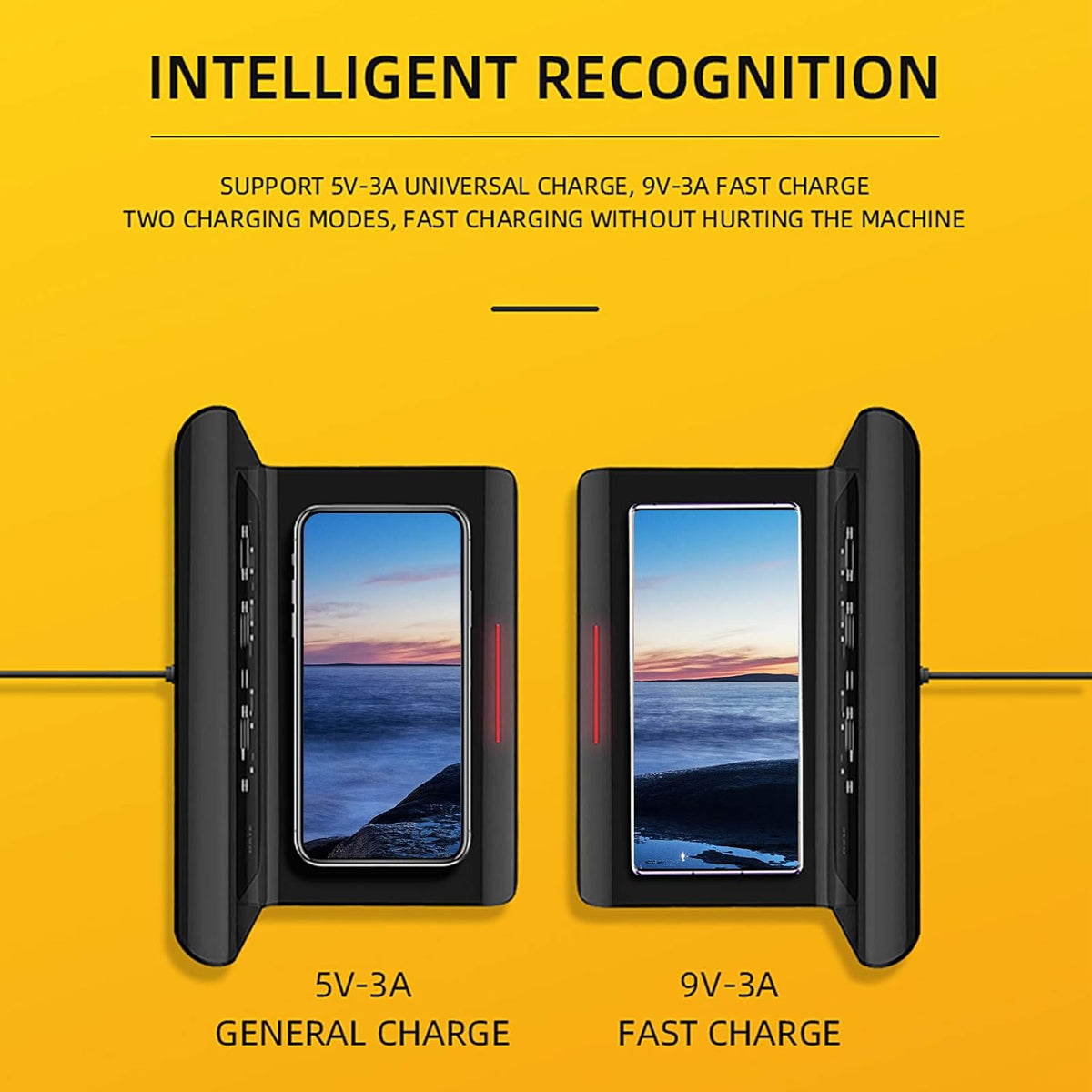 Ceas 3 in 1 Decorativ Digital Multifunctional, Bedee®, Ambele parti sunt detasabile, cu Alarma Electrica, Temperatura, Incarcare Wireless, Ecran mare de LED, incarcare rapida wireless de 15W, silentioasa, compatibila cu mai multe telefoane mobile
