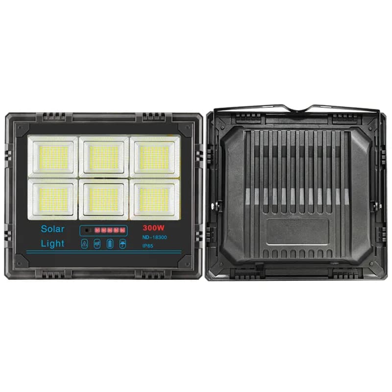 Proiector LED Solar, Putere 400W, Autonomie 12-16h, Kit Complet cu Panou Fotovoltaic si Telecomanda, Rezistent la Apa IP66/IP67, Lumina Alb Rece 6000K, Functie Automat/Amurg, Exterior