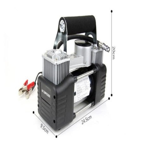 Compresor Аutopractic 2 Cilindri 55L/Minut pentru Camioane, Autoutilitare si SUV, 12V, 23 A, doi cilindri de pompare