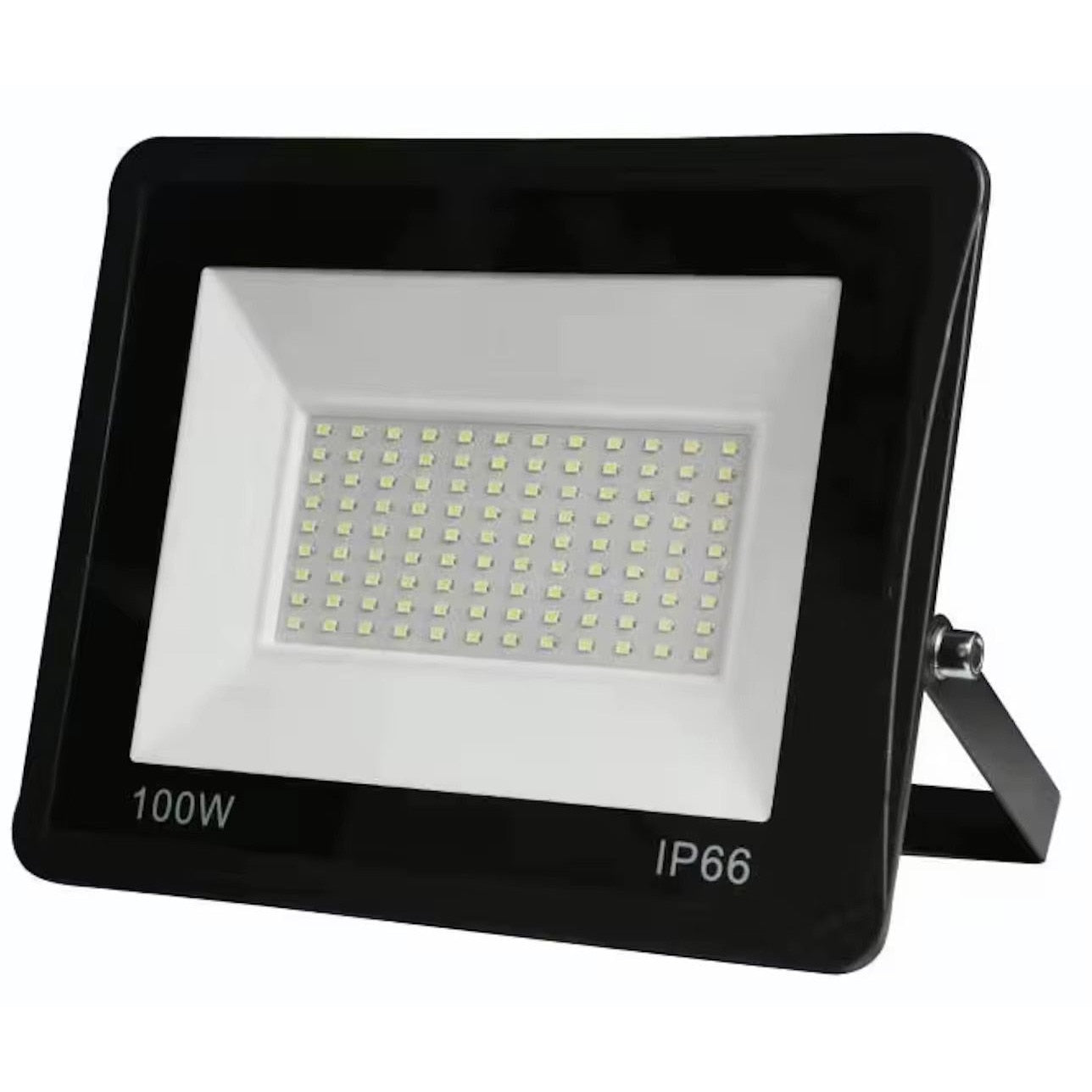 Proiector LED 100W Exterior, 72 LED-uri, Lumina Rece Intensa, Carcasa Aluminiu + Sticla, 5000 Lumeni, IP66 Rezistent la Apa si Praf, Alimentare 220V, pentru Curte, Garaj, Parcare, Iluminare Profesionala Economica