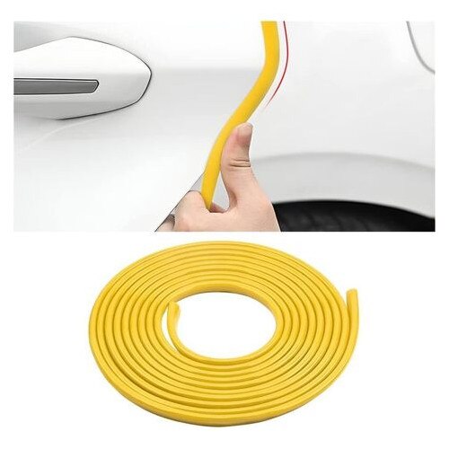 Banda de protectie auto pentru usi AYSTOAYS®, Banda protectie margini cauciuc auto, lungime 5m, pentru Portiera, Portbagaj, Capota, Izolare Fonica, Praf, Murdarie, rezistent la uzura, Rosu