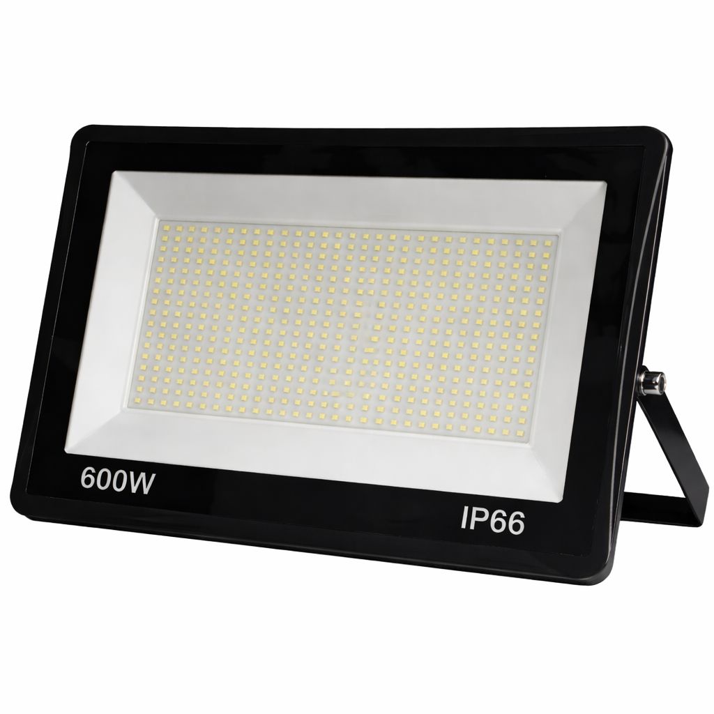 Proiector LED 600W Exterior, 520 LED-uri, Lumina Rece Intensa, Carcasa Aluminiu + Sticla, 40000 Lumeni, IP66 Rezistent la Apa si Praf, Alimentare 220V, Curte, Garaj, Parcare, Iluminare Profesionala