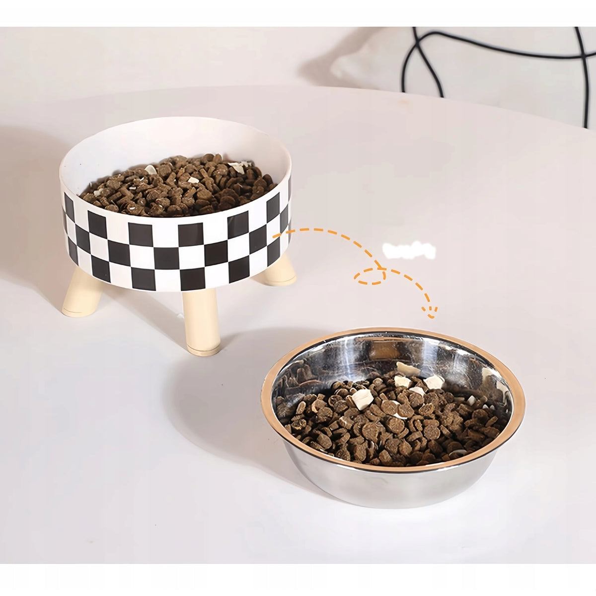 Castron pentru caini si pisici, design ergonomic, usor de curatat, culoare multicolor, dimensiuni variate