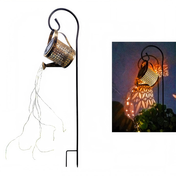 Lampa Solara Decorativa Tip Stropitoare | LED | Efect Cascada de Lumina | Incarcare Solara | Pentru Gradina, Curte si Terasa