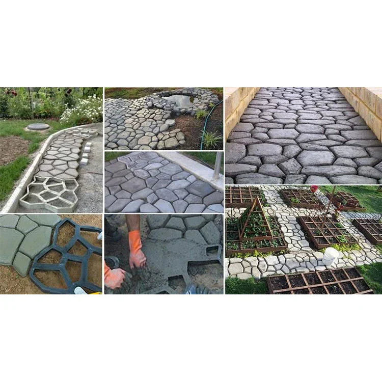 Matrita cu Dale pentru Pavaj Piatra Decorativa, Negru, 32x32x4 cm