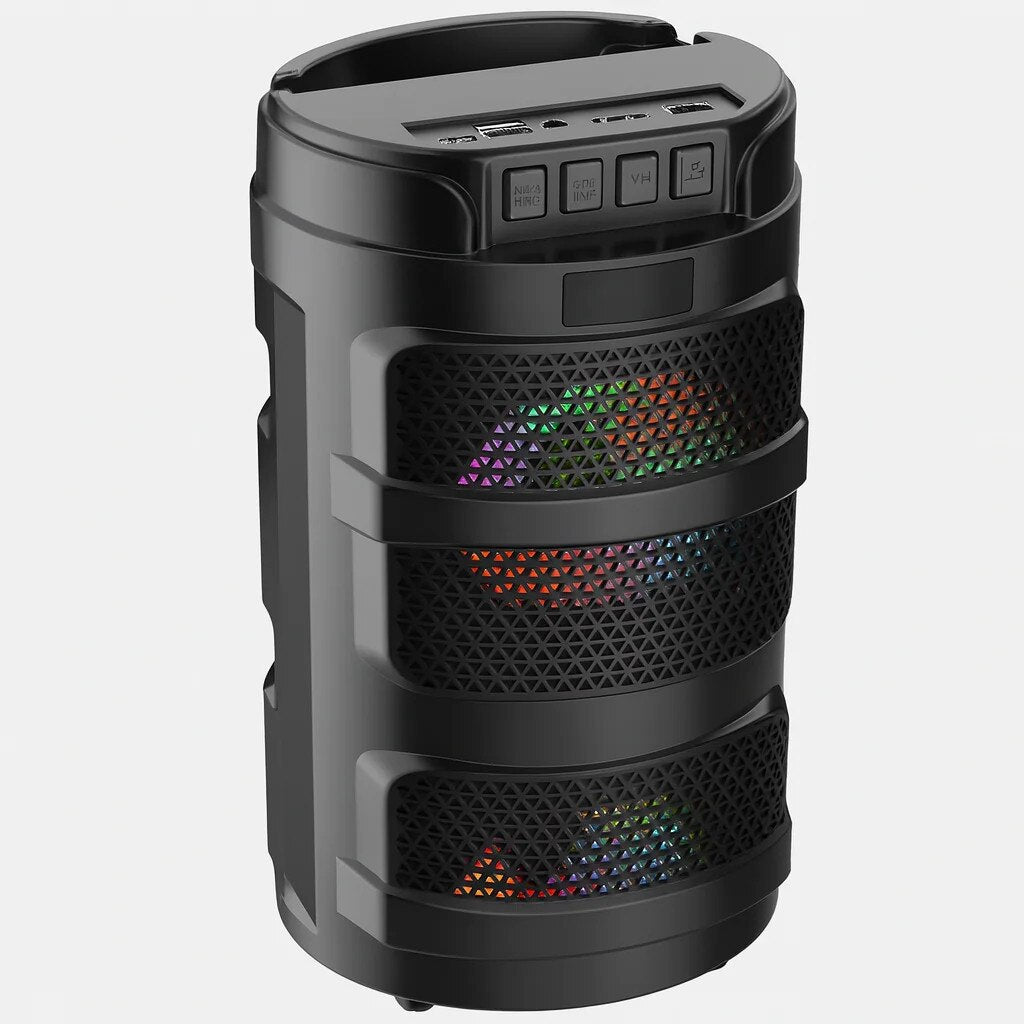 Boxa Portabila ZQS2401 AT Performance, Colorful Bass Speaker – Bluetooth 5.0, 4”, LED RGB,,, FM, USB, TF