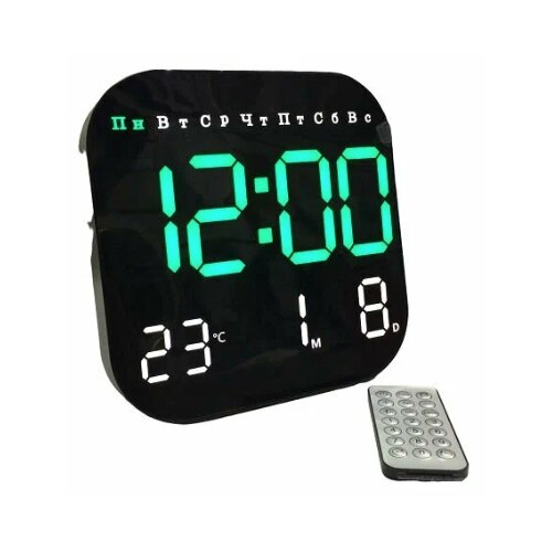 Ceas digital de perete 6650 calendar temperatura ora alarma cu telecomanda