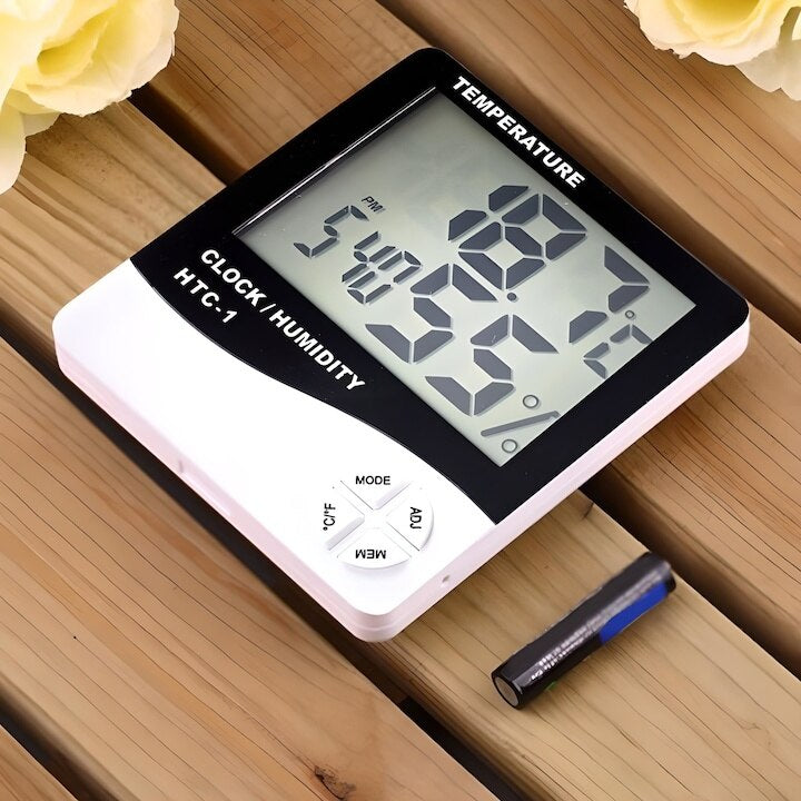 Termometru si higrometru digital HTC1 – afisaj mare, masurare precisa si functii multiple