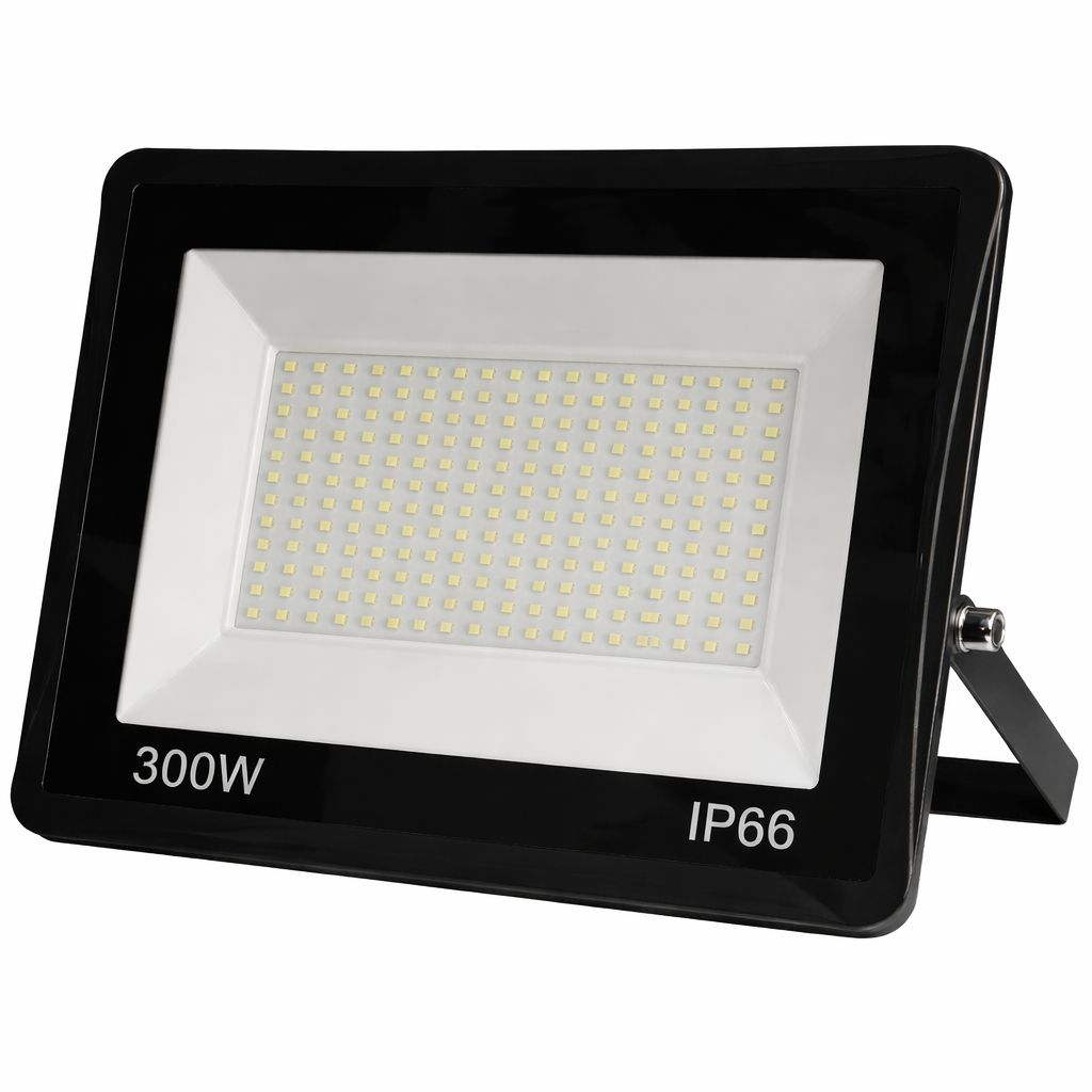 Proiector LED 300W Exterior, 168 LED-uri, Lumina Rece Intensa, Carcasa Aluminiu + Sticla, 15000 Lumeni, IP66 Rezistent la Apa si Praf, Alimentare 220V, Curte, Garaj, Parcare, Iluminare Profesionala